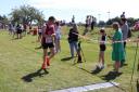 Mark Armstrong at the finish line of the Great Yarmouth Half Marathon