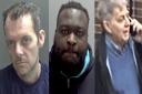 Neil Donkin, Herbie Madina and David Turner (l-r) were all sentenced in Norfolk this week