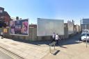 The billboards at the corner of Howard St South and Stonecutters Way in Great Yarmouth.