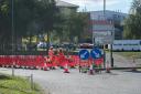 Work starts on the roundabout near the Norfolk and Norwich University Hospital