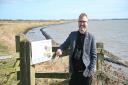 The Loughlin's Marsh Project officially opens near Great Yarmouth. Michael Copleston, Director of  RSPB England.