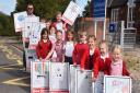 Glebeland Primary School children in Toft Monks made the signs before the summer.