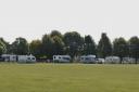 Travellers have pitched up in Howard Park in Bury St Edmunds