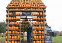 Victoria Cushing in her Pumpkin House at Thursford where you can choose a pumpkin.  Picture: DENISE BRADLEY