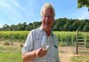 A Norfolk winery has won a prestigious award for its sparkling rosé. Pictured: Robert Perowne, owner of Cobble Hill.