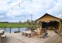 The café overlooking the lake at Old Buckenham Country Park.