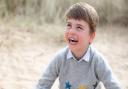 Prince Louis enjoy a day out on Holkham Beach in this adorable photo taken by his mother.