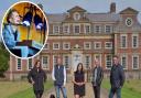 Wide Skies and Butterflies will take place at the Raynham Estate, pictured (L-R) are: Abbie Panks and Lord Tom Raynham (from the Raynham estate) Gilly the dog, and festival organisers Samira Williams, Sam Booker and Tom Branston.