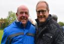 Clive Scrivens (left) with Steve Scott. Mr Scrivens was one of the men who founded Dereham Rugby Club in 1974 while working as an engineer at the Crane Fruehauf trailer factory in the town.