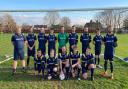 North Elmham Football Club's mens team ahead of their 4-3 friendly against Yaxham Reserves