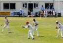 Cricket action from the Norfolk Alliance Premier Division: Cromer v Sprowston. Cromer Batting - Sam Hales in WicketPicture: MARK BULLIMORE