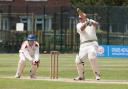 Brian Whitwood on his way to top scoring for Elmham with a fine 73. Picture: MIKE WYATT