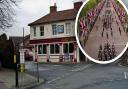 People came to the Cherry Tree in Dereham to watch the state funeral of Queen Elizabeth on September 19