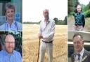 Having their say on plans for a new town in mid Norfolk are, clockwise from top left, Jennie Borgnis, Bill Borrett, Michael Davies, John Labouchere and George Freeman.