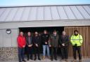 Representatives from Aspect and North Norfolk District Council outside the new public toilets in the Stearman’s Yard Car Park in Wells