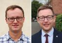 Left, North Norfolk District Council leader Tim Adams has clashed with North Norfolk MP Duncan Baker after NNDC were told its levelling up bids were rejected