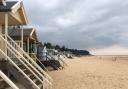 Wells beach, where a do-not-swim warning remains in place