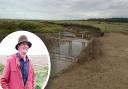 Ian Curtis (inset), a lifelong Stiffkey resident and bridge campaigner, shared an image of the bridge to the group showing the new handrail at the Mystery Stiffkey bridge