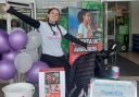 Rosie Farrow from Everyone Active taking part in the Spinathon