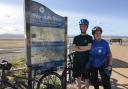 Hazel Cleave and her grandson, Alfie Bloomfield, cycled the 170-mile way of the roses