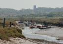 Looking down the harbour creek towards Morston