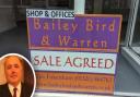 Nick Bird (inset), director at Bailey Bird & Warren in Fakenham has provided an update on the sale of a unit in Fakenham Town Centre