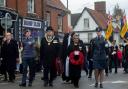 A scene from Dereham's Remembrance Sunday event