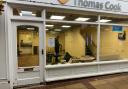 Work being carried out to transform the former post office and Thomas Cook unit into Premier Travel (photo was taken on November 16)