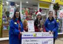 Staff from The Works in Fakenham celebrate being awarded the title of Store of the Year 2023. (L-R in the photo) Maria Galleher, Emmeline Davidson, Samantha Brown and Holly Simmons