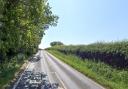 The A1067 Fakenham Road was closed at Sparham Hill following a crash