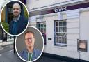 Jerome Mayhew, MP for Broadland (top inset) and Leader of North Norfolk District Council, Tim Adams, have given an update on Fakenham’s hopes of getting a banking hub after three branches closed last year, including NatWest