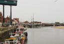 A flood warning is in place for Wells Quay