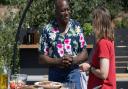 Ainsley Harriott filming at the Blickling Estate in Norfolk