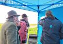 Ian Curtis and David Clifton were a few of the people who visited Stiffkey's marsh to see the National Trust's plans for a new bridge.