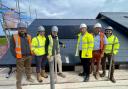 Flagships' delivery manager James Ollington, pre-construction manager Kai Gibbon, senior project manager Stephen Jones; Munnings Construction contracts manager Richie Yallop, site manager Paul Hazelwood, Flagship's pre-construction manager Dan