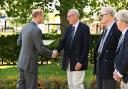 The Duke of Edinburgh presenting the RNAA Timothy Colman prize to Bob King at the 2024 Royal Norfolk Show