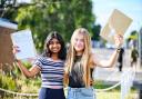 Vinethmi Kulasinghe, left, will be studying AI and robotics after getting 5 A*s.  Pictured with fellow student Amelie Thompson