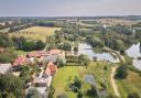 An aerial view of Pensthorpe Natural Park