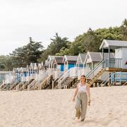 Jodie Granger-Brown of The Happy Huts. She rents out beach huts at Wells on the north Norfolk coast