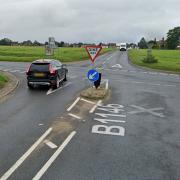 A motorcyclist was taken to hospital following a crash on the Dereham Road crossroads at Hempton, near Fakenham.