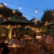 Customers dining al fresco at No. Twenty9 in Burnham Market.