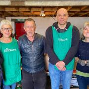 Volunteers at the Mid Norfolk Foodbank warehouse in Dereham