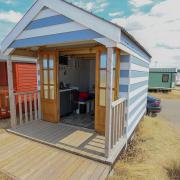 Beach Hut 3 at North Beach in Heacham.