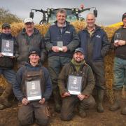 LSB Pigs has won the Producer of the Year title at the National Pig Awards. From left are Tracey Ireland, Steve Ireland, Rob McGregor, Robert Battersby, Chris Lammiman, Wes Was and Grant Drury