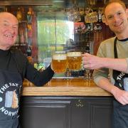 Colin Keatley (left) and his son William, who own and run the Fat Cat pub in Norwich.