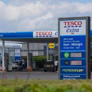 Tesco Extra petrol station in Blue Boar Lane in Sprowston.