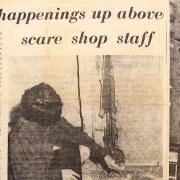 This 1960s newspaper clipping tells of strange happenings in Wisbech High Street