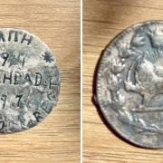 The coin which was found by metal detectorist Stephen Brown in Sculthorpe