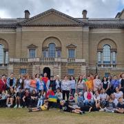 The Dereham Ukraine Aid Centre organised a trip to Holkham Hall for 85 Ukrainians