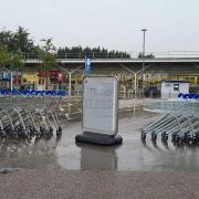 Tesco in Fakenham has flooded